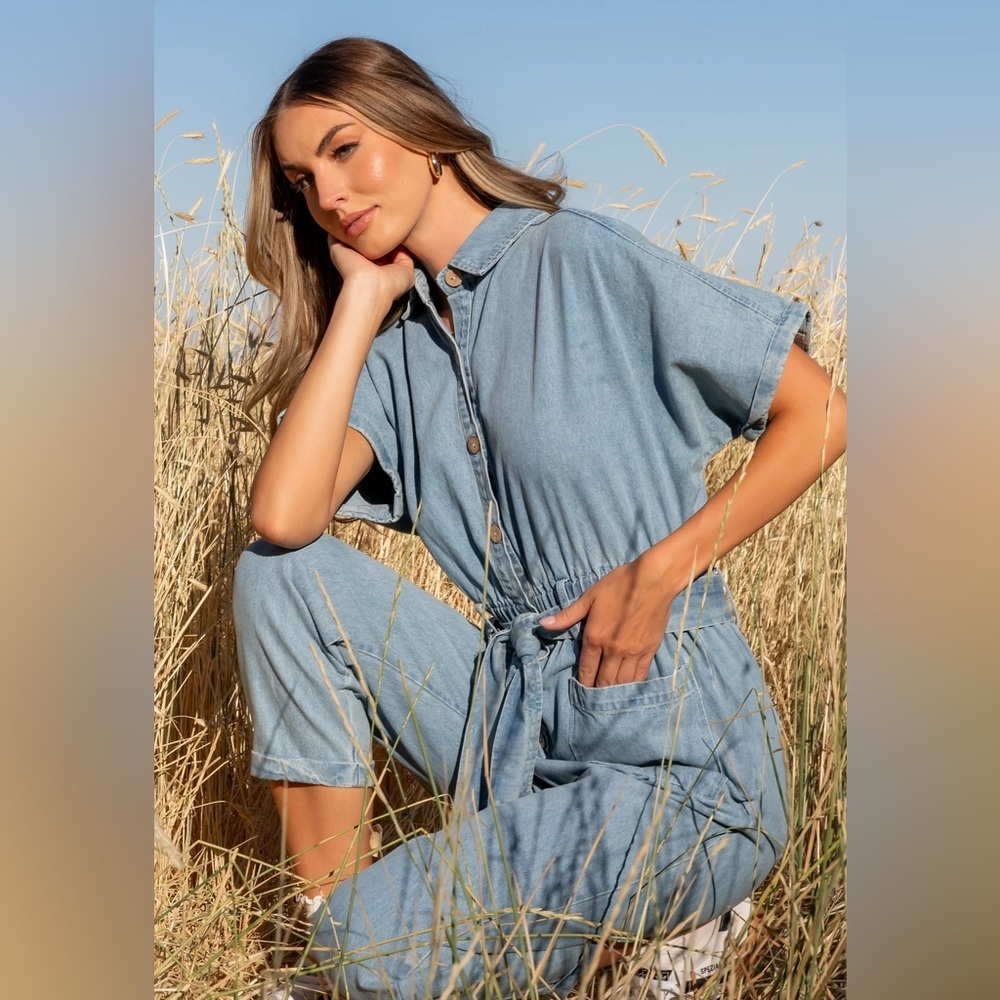 Sincerely Jules Chambray Jumpsuit